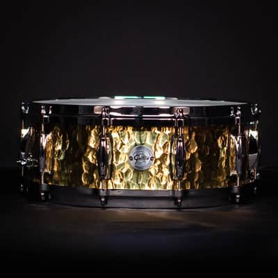 Gretsch 14" x 5" Full Range Hammered Brass Snare Drum image 1