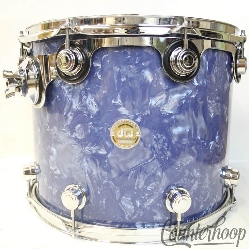 DW 16x13"Collectors Series Navy Blue Diamond Rack Tom Drum Workshop All-Maple US image 1