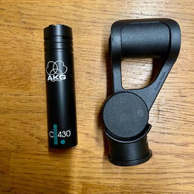 AKG C430 Small Diaphragm Cardioid Miniature Condenser Microphone 2010s - Black image 2
