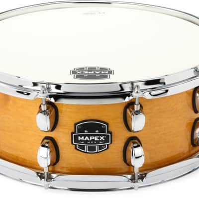 Mapex MPX Maple/Poplar Snare Drum - 5.5 x 14-inch - Natural with Chrome Hardware image 2