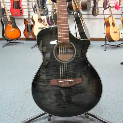 Ibanez AEWC400 Acoustic-Electric Guitar - Transparent Black Sunburst High Gloss image 1