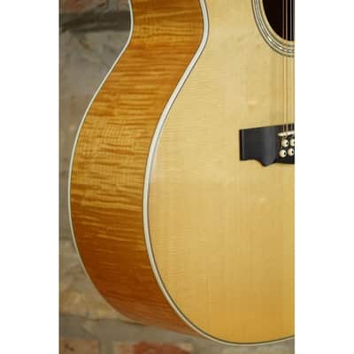 GUILD F-2512CE Cutaway Deluxe Maple 12 String NAT Natural Blonde - Jumbo 12 Corde Elettricficata Fishman - Westerly Archback Co image 12