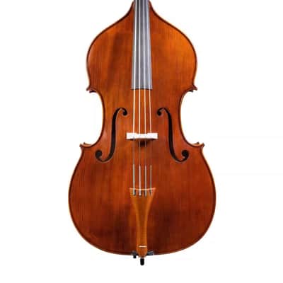 Hand - Carved Upright double bass Solid Maple back,Spruce wood top 3/4,Good Sound image 2