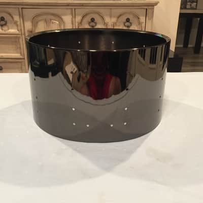 NEW DW Collector’s Series 14x8 Black Nickel Brass Snare Drum Shell w/ 20 Lugs, Workshop image 2