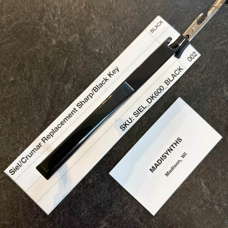ORIGINAL Fatar Replacement SHARP/BLACK Key for Siel DK-600/Opera, DK-700, DK-80; Crumar Bit One, Bit 99 image 1