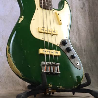 Luthier Made Jazz Bass 2023 - Aged British Racing Green image 24