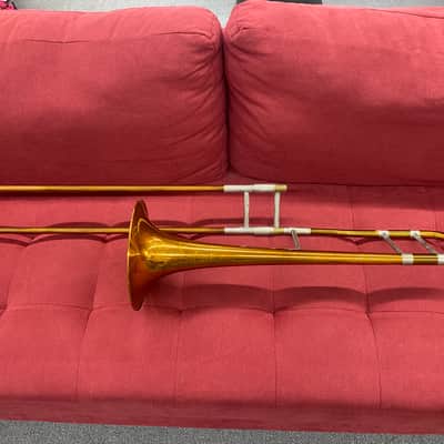 King H.N. White Trombone 1934 - 2-Tone Brass with Original Case image 2