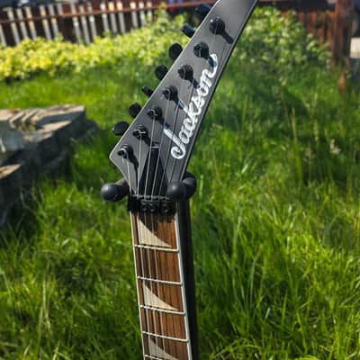 New Jackson King V KVX7 7 String 2025-2026 - Satin Black/Gray Bevels image 3