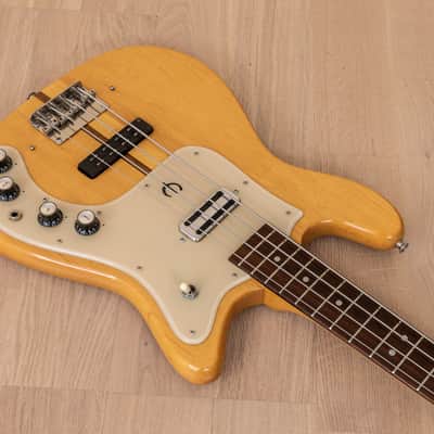 1981 Epiphone Newport Vintage Electric Bass Guitar Short Scale Japan, Matsumoku image 8