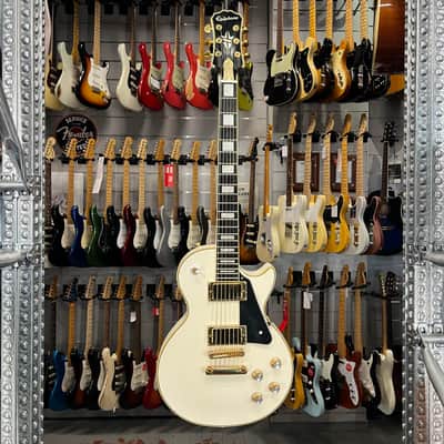 Epiphone   Les Paul Custom Bjorn Gelotte Jotun White Repaired Hea DS Tock image 2
