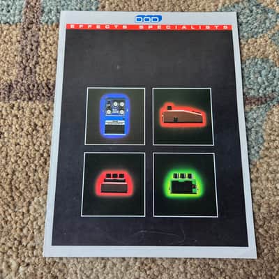 Vintage 1980's DOD Pedal Catalog! Rare, Original Case Candy, Paperwork! image 1