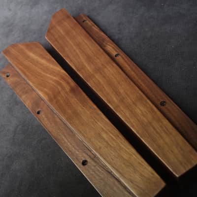 Akai AX80 Synthesizer American Walnut Side Panels image 3
