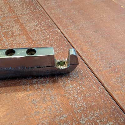 Unbranded Stop Bar Tailpiece With Stud Inserts And Adjusters Vintage Early 1970s Chrome image 7