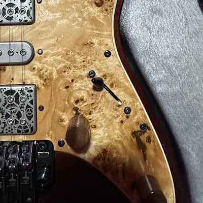 Ibanez JEM77WDP-CNL Steve Vai Signature Woody with Panga Panga Fretboard 2018 - Charcoal Brown Low Gloss image 3