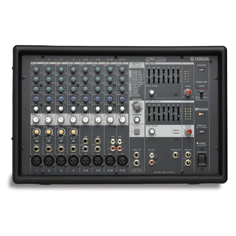 Yamaha EMX512SC 12 Channel 500-Watt Powered Analog Mixer | Reverb