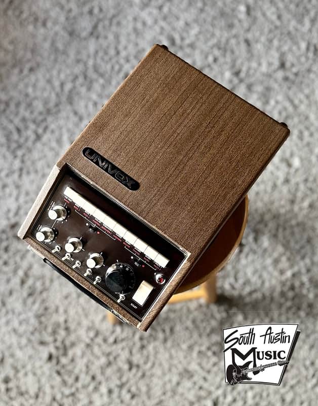 70's Univox SR-55 Drum Machine - Natural Wood Finish image 1