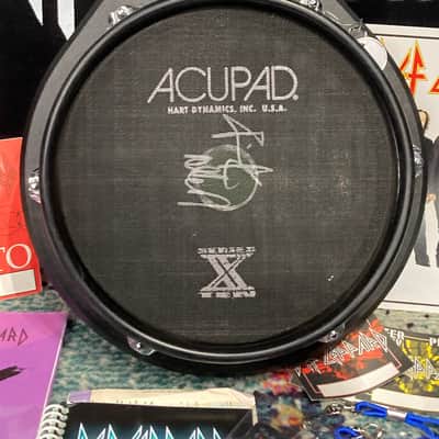Hart Dynamics - Rick Allen's Def Leppard Adrenalize Tour, 10" Hart AcuPad Trigger Pad (RA #2078) AUTOGRAPHED HEAD!! 1990s - Gold image 3