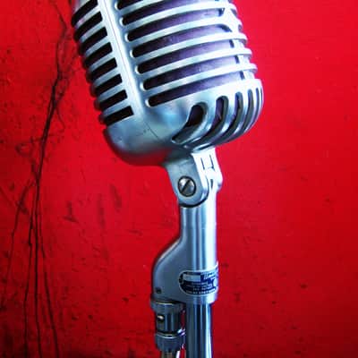 Vintage 1940's Shure 55S Unidyne dynamic cardioid Microphone multi Z w cable & case 55S 55SW 556S 556 image 11
