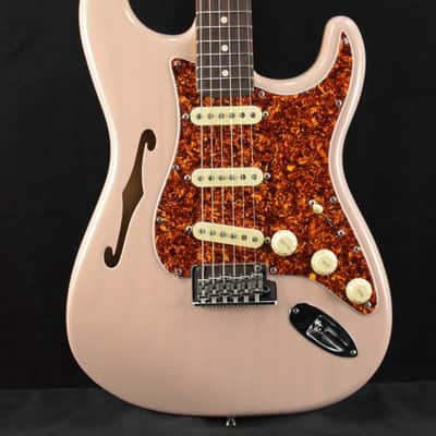 Mint Fender American Professional II Stratocaster Thinline Transparent Shell Pink Rosewood Fingerboard image 1