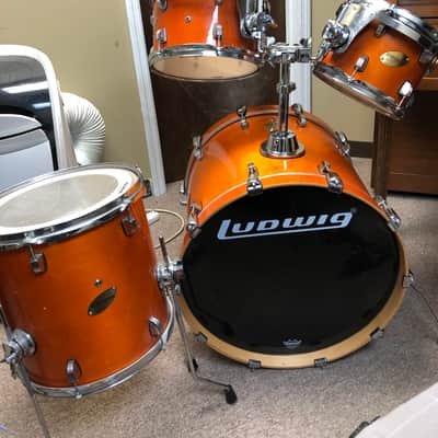 Ludwig ACCENT 5 Piece Shell Pack - Amber Gloss image 1