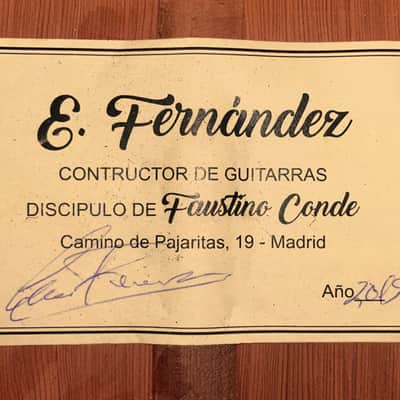 Emilio Fernandez 2019 "negra" - spectacular flamenco guitar similar to Paco de Lucia's from Faustino Conde - check video! image 18
