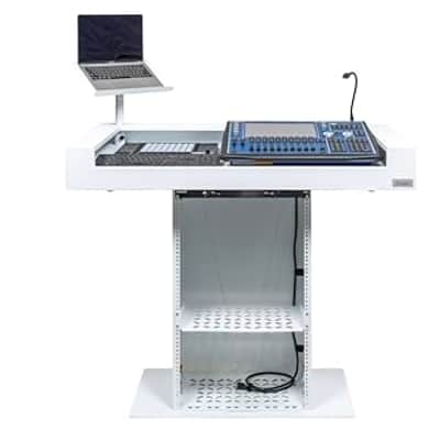 Headliner Malibu Portable DJ Booth (White) image 2