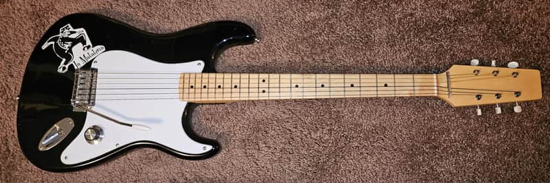 Unbranded Nylon Strings Stratocaster 2020 - Black image 1