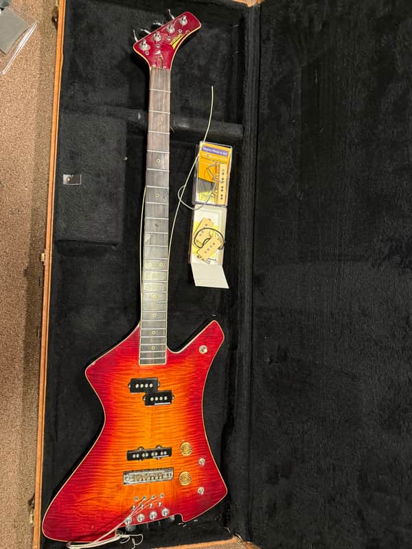 Washburn B-20 8 String Bass 1970s - Sunburst image 1