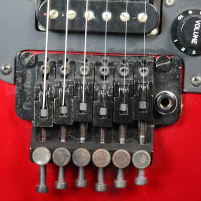 1986 Red Kramer American Pacer Deluxe Guitar Floyd Rose w/OHSC Matching Headstok image 5