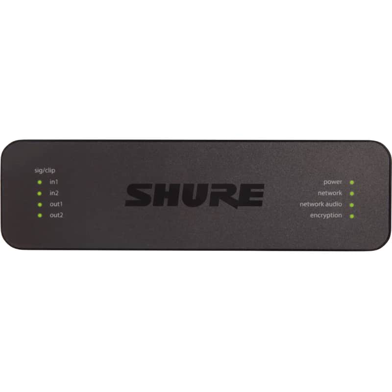 Shure ANI22-BLOCK 2-Channel Audio Network Interface - Open Box, Mint imagen 1