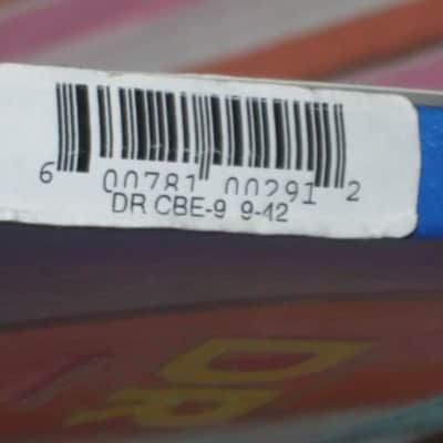 ONE SET new in packaging (old stock) DR CBE-9 (9-42) COOL BLUE electric guitar strings (9, 11, 16, 24,32, 42) "The High Performance Coating" Blue coated electric guitar strings on a hexagonal core + 2 extra gauge 9 strings (1 Elixir & 1 D'Addario) image 6