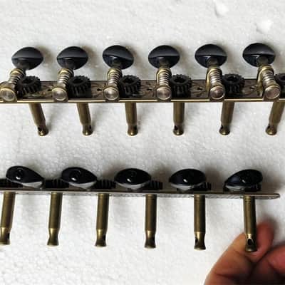 Vintage Bronze 12 String Classical Guitar Tuning Machines Set image 2