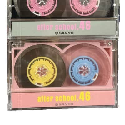 Sanyo After school 46 Rare Vintage Cassette Blank 1 piece Japan Collectible image 1