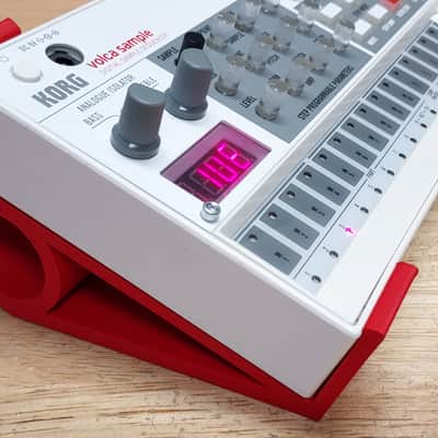 Red Color Stands For Korg Volca Bass FM Keys Nubass Loop Synthesizer - Made in USA