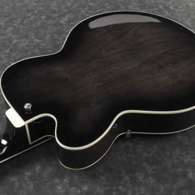 Ibanez AFB200-TKS Artcore Hollow Body Bass 4-String - Transparent Black Sunburst image 2