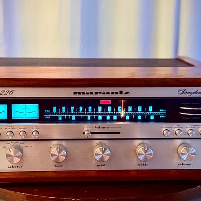 πΆβ¨ Marantz 2226 Vintage Stereo Receiver w/ Original Wood Case (WC-22) β Warm White LED, Cleaned, Tested & Working image 2
