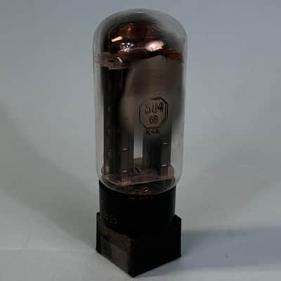 1950s Sylvania 5U4GB Vintage Black Plate Side Getter Rectifier Tube! T399 image 4