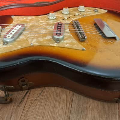 Framus Strato 5/155 Sunburst + original case 1964 image 7