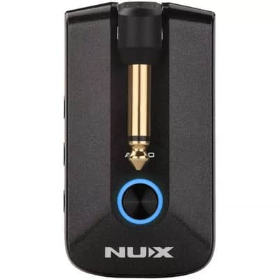 NUX MP-3 Mighty Plug Pro Silent Practice Guitar/Bass Modeling Headphone Amp & Philips Over-Ear Headphones Bundle image 3