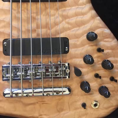 Alembic Wave 6 string Bass guitar - Anniversary Electronics 2018 5A Quilted Maple image 10