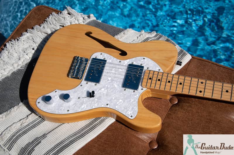 Fender TN-72 '72 Telecaster Thinline Reissue - Natural - Premium Ash Body - Made In Japan - Pro Set Up w Perfect Frets/Action/Intonation!! image 1