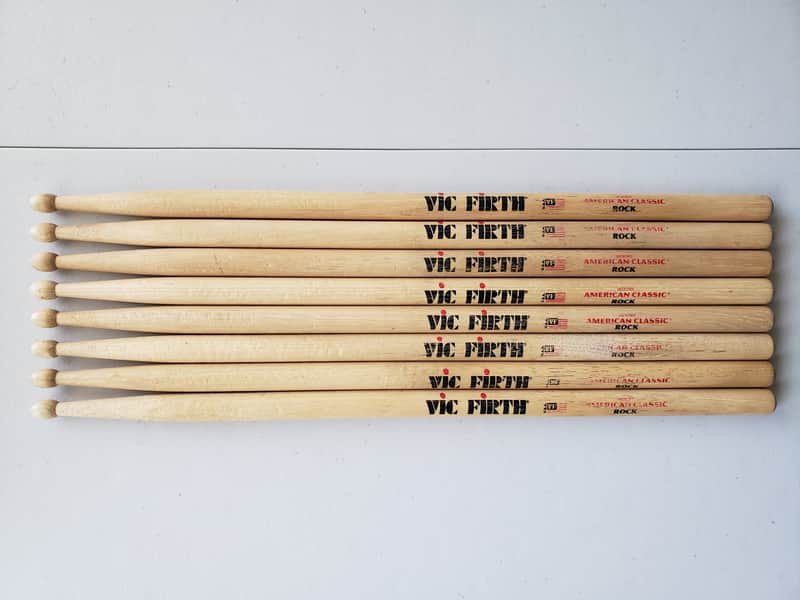 Vic Firth Rock Drumstick Bundle Pack Hickory American Classic image 1