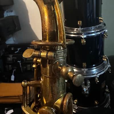 Indiana Band Inst CO. Elkhart IND Alto Saxophone Low Pitch A / 7498 image 17