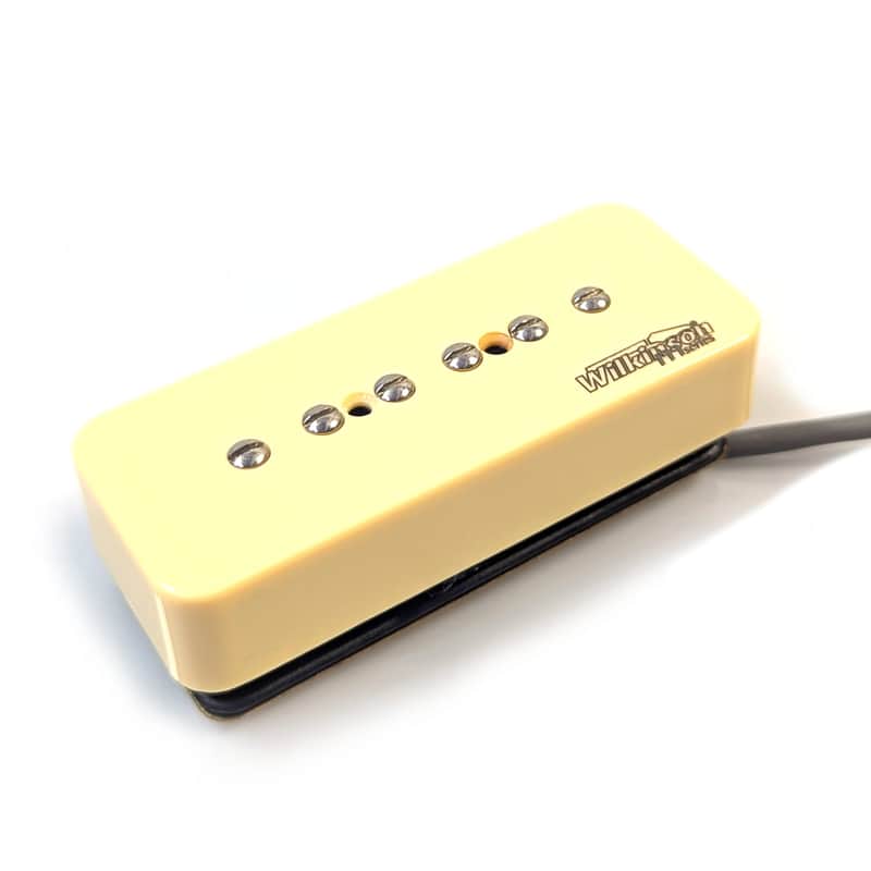 Fuzzy Duck™ Black Series Single Coil Pickups for Stratocasters (Bridge) - White with Logo image 1