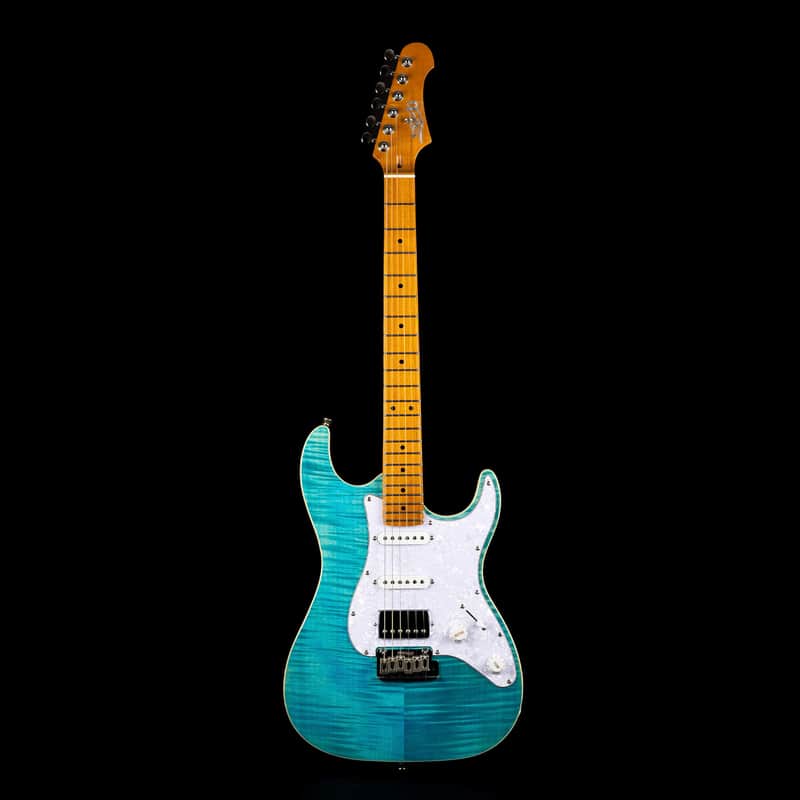 Jet JS-450 OBL 450 Series Basswood Flamed Maple Top Body Canadian Roasted Maple Neck 6-String Electric Guitar image 1