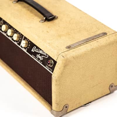 Fender Blonde Bassman Head w/ Matching 2x12 Cab Owned by Mike Campbell image 12