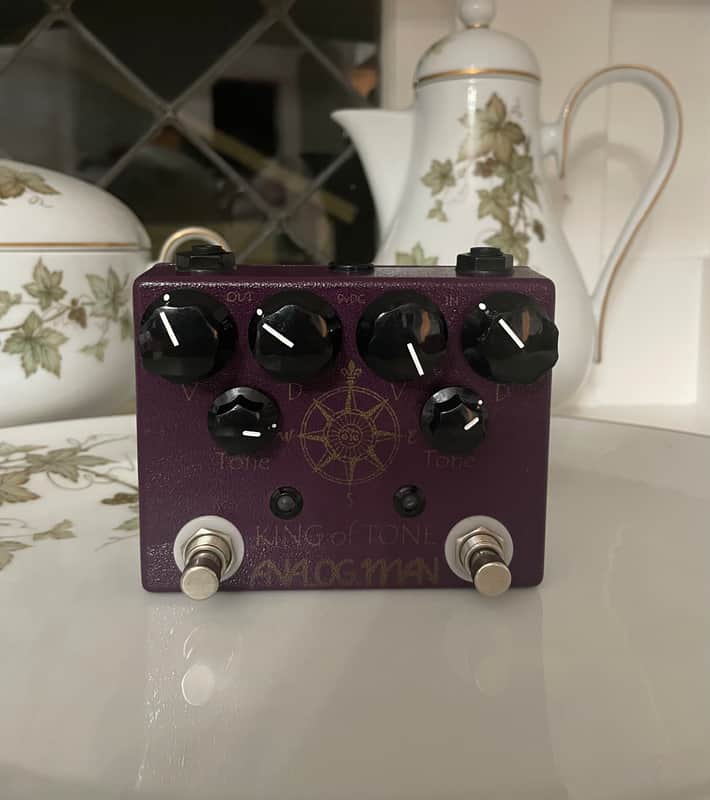 Analogman King of Tone V4 with Red Side High Gain Option and Mode Toggle Switch 2009 - Present - Graphic