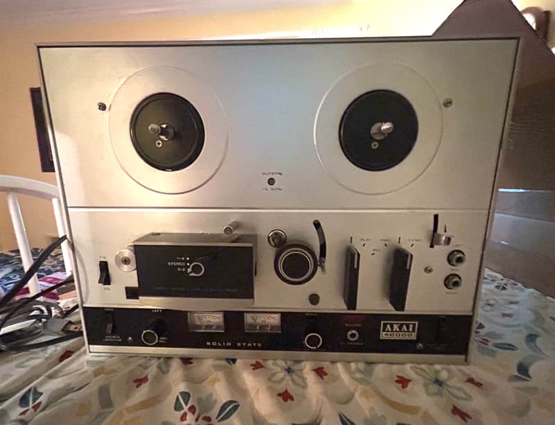 Akai 4000D Reel to Reel 1970s - Wood Grain