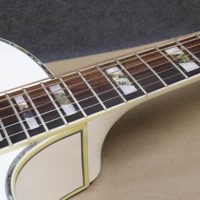 ESP LTD X-Tone AC-10E Acoustic Electric Guitar with Pickup Preamp EQ Tuner OM Body XTONE White image 13