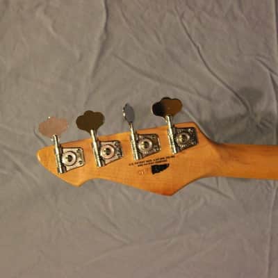 Vintage Peavey Fury Bass Guitar - Natural Ash Body/Rosewood Fretboard with Case image 5